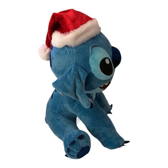 Large Christmas Stitch with Santa Hat Greeter - Picture 3 of 5